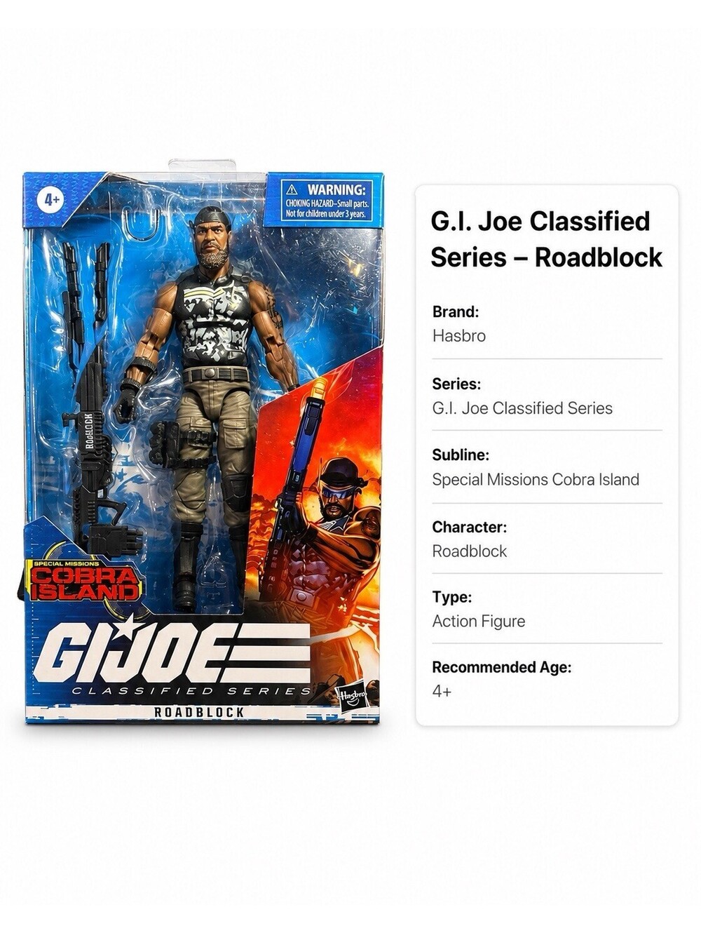 G.I. Joe Classified Series Roadblock #11 Cobra Island Target Exclusive NIB